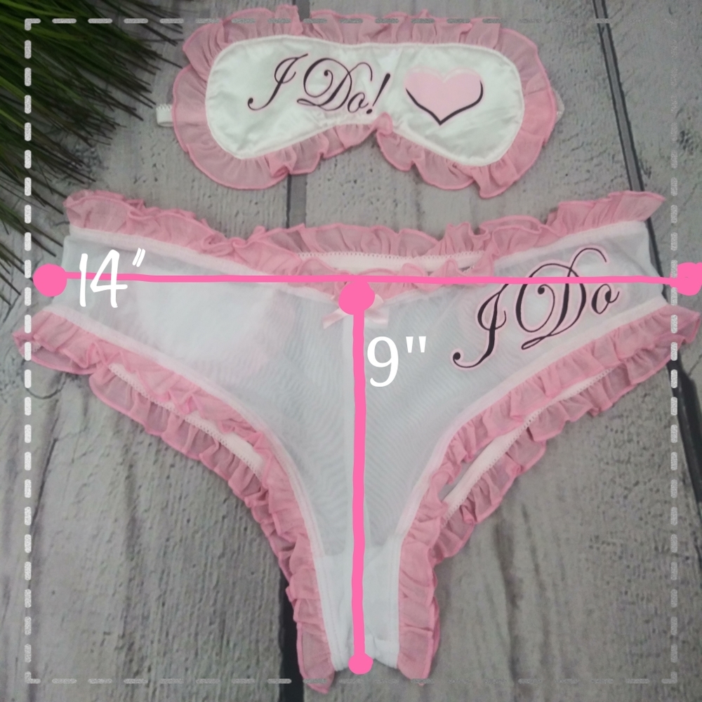 O/S Dreamgirl "I do" bridal panty gift set - Picture 5 of 12